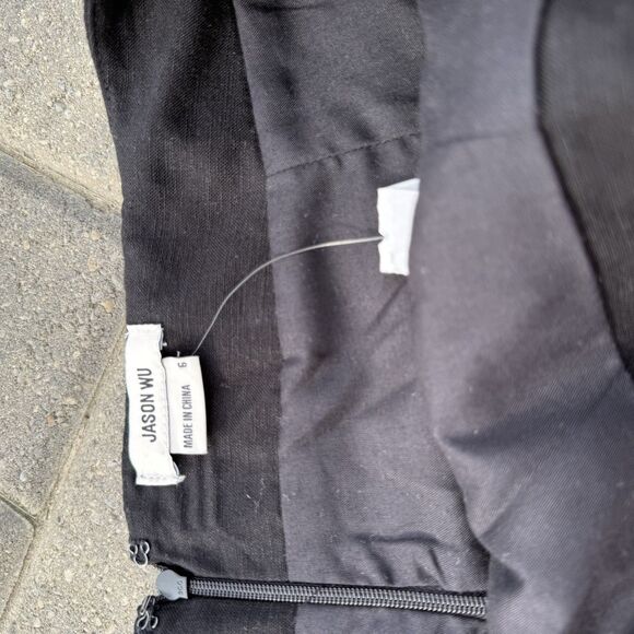 JASON WU Mother Of Pearl Beaded Sea Shell Linen Rayon Crop Top + Skirt SET NWT 6 - Picture 4 of 15